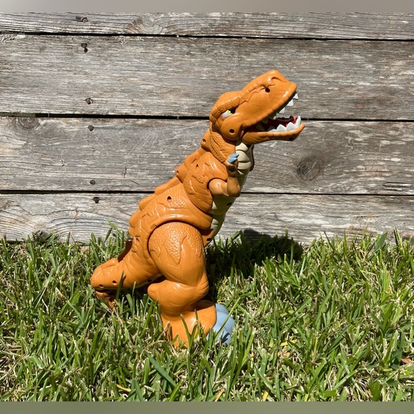 Fisher Price Giant T-Rex Roaring & Moving Dinosaur Plastic 19" Toy Mattel 2011 - Picture 5 of 6